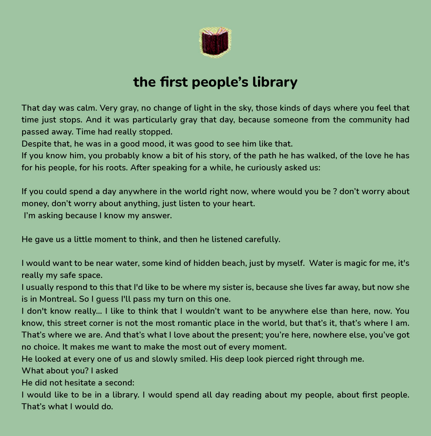 the first people’s library